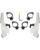 Memphis Shades Montagesatz mit Fats/Slim Windschild Trigger-Lock MNT KIT F/S FLSB POL