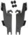 Memphis Shades Montagesatz mit Fats/Slim Windschild Trigger-Lock MNT KIT FATS HD FLFB BLK