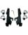 Memphis Shades Montagesatz mit Fats/Slim Windschild Trigger-Lock MNT KIT TL F/S HD WID B