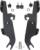 Memphis Shades Montagesatz mit Fats/Slim Windschild Trigger-Lock HARDWARE FLST W/LB BLK