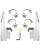 Memphis Shades Montagesatz mit Fats/Slim Windschild Trigger-Lock MNT KIT F/S 14-17FXDL POL