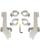 Memphis Shades Montagesatz mit Fats/Slim Windschild Trigger-Lock MNT KIT BW KINGPIN POL