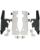 Memphis Shades Montagesatz mit Fats/Slim Windschild Trigger-Lock MNT KIT FS XV16/17 BLK