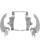 Memphis Shades Montagesatz mit Fats/Slim Windschild Trigger-Lock MNT KIT BW VN900C POLISH