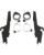 Memphis Shades Montagesatz mit Fats/Slim Windschild Trigger-Lock MNT KIT FS XV6/11CL BLK