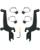 Memphis Shades No-Tool Trigger-Lock-Halterung für Sportwindschild MNT KIT SS HONDA FURY BLK