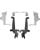 Memphis Shades No-Tool Trigger-Lock-Halterung für Sportwindschild MNT KIT SS VN900 CL BLK