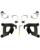 Memphis Shades Trigger-Lock-Montagesatz für Café-Verkleidung MNT KIT CAFE FXD BLK