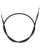 Moose Racing Schwarzer Vinyl-Bremszug CABLE BRAKE RR PARK HON