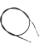 Moose Racing Schwarzer Vinyl-Bremszug CABLE BRAKE RR PARK HON