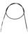 Moose Racing Schwarzer Vinyl-Bremszug CABLE BRAKE RR PARK HON