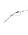 Moose Racing Schwarzer Vinyl-Gaszug CABLE THROTTLE MSE POL