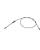 Moose Racing Schwarzer Vinyl-Gaszug CABLE THROTTLE MSE POL