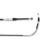 Moose Racing Schwarzer Vinyl-Kupplungszug CABLE CLUTCH MSE KAW