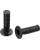 Moose Racing Stealth MX-Griffe mit Griffabschluss GRIP MX BLK