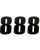 Moose Racing Vinyl-Startnummern NUMBER MSE #8 4.5" BLACK