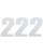 Moose Racing Vinyl-Startnummern NUMBER #2 6" WHITE