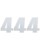 Moose Racing Vinyl-Startnummern NUMBER #4 6" WHITE