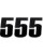 Moose Racing Vinyl-Startnummern NUMBER #5 6" BLACK