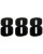 Moose Racing Vinyl-Startnummern NUMBER #8 6" BLACK