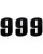 Moose Racing Vinyl-Startnummern NUMBER #9 6" BLACK
