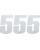 Moose Racing Vinyl-Startnummern NUMBER #5 6" WHITE