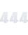 Moose Racing Vinyl-Startnummern NUMBER MSE #4 4.5" WHITE