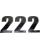 Moose Racing Vinyl-Startnummern NUMBER #2 6" BLACK