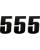 Moose Racing Vinyl-Startnummern NUMBER MSE #5 4.5" BLACK