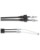 Moose Racing Schwarzer Vinyl-Gaszug CABLE THROTTLE MSE HUSQ
