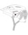 Oneal Defender Solid MTB Ersatzschirm weiss grau