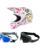 Oneal Kinder MX Helm Combo 1SRS STIXX weiss bunt mit TWO-X Race Brille