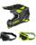 Oneal 2Series Spyde Crosshelm schwarz gelb mit TWO-X Race Brille