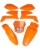 Plastiksatz KTM LC4 99 Supermoto orange mit LMX