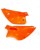 Seitenteile hinten orange KTM LC4 ab 93