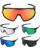 Fox Speedframe Racik MTB Helm mit Brille lila Light