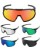 Fox Speedframe MTB Helm schwarz mit Brille Light