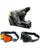 Thor Kinder MX Helm Combo FLEET CAMBER schwarz lila mit TWO-X Race Brille