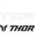 Thor Aufkleber Logo schwarz weiss 23 cm