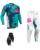 Thor MX Combo Hose Shirt Launchmode Bleach blau weiss Thor MX Combo Hose Shirt Launchmode Bleach blau weiss