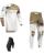 Thor MX Combo Hose Shirt Sportmode League weiss braun
