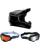 Thor MX Helm Combo FLEET BLACKOUT schwarz mit TWO-X Atom Brille
