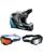 Thor MX Helm Combo FLEET CAMBER schwarz blau mit TWO-X Atom Brille