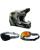 Thor MX Helm Combo FLEET CAMBER schwarz grün mit TWO-X Atom Brille