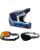 Thor MX Helm Combo FLEET DEFY blau grau mit TWO-X Atom Brille