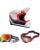 Thor MX Helm Combo FLEET DEFY weiss rot mit TWO-X Atom Brille