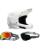 Thor MX Helm Combo FLEET WHITEOUT weiss mit TWO-X Atom Brille