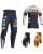 Thor Pulse Combo Combat blau weiss Hose Jersey Handschuhe