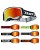 Oneal Blade Hyperlite MTB Helm Charger rot orange mit TWO-X Atom Brille