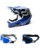 Fox V1 Leed Crosshelm blau mit TWO-X Race Brille